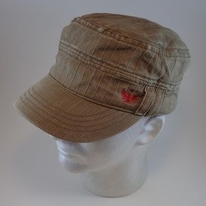 Tan Cadet Military Castro Cap Hat Size Medium
